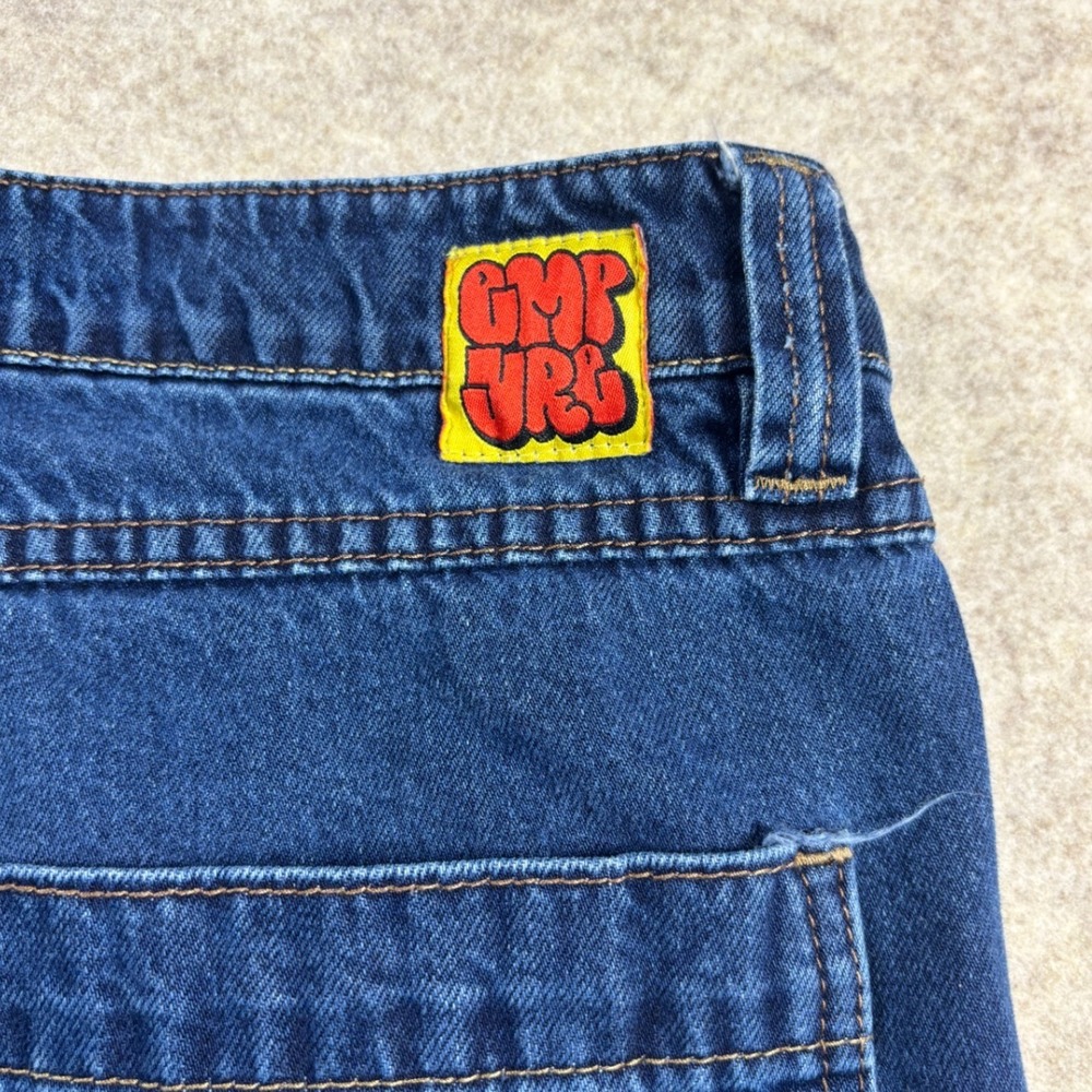 Empyre Loose Fit Skate Jeans Blue Denim Mens Baggy Streetwear Y2K Relaxed 36x30 - Picture 5 of 9
